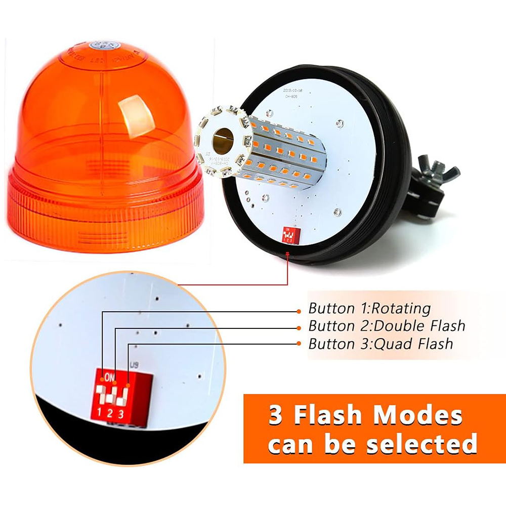 60 LED Amber Tractor Motorcycl - Sos Light Strobe review and price