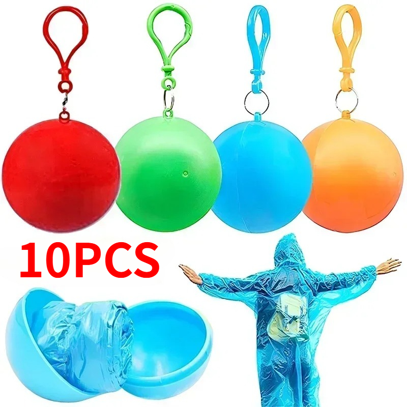 10PCS Colorful Mini Portable R - Emergency Poncho Rain review and price