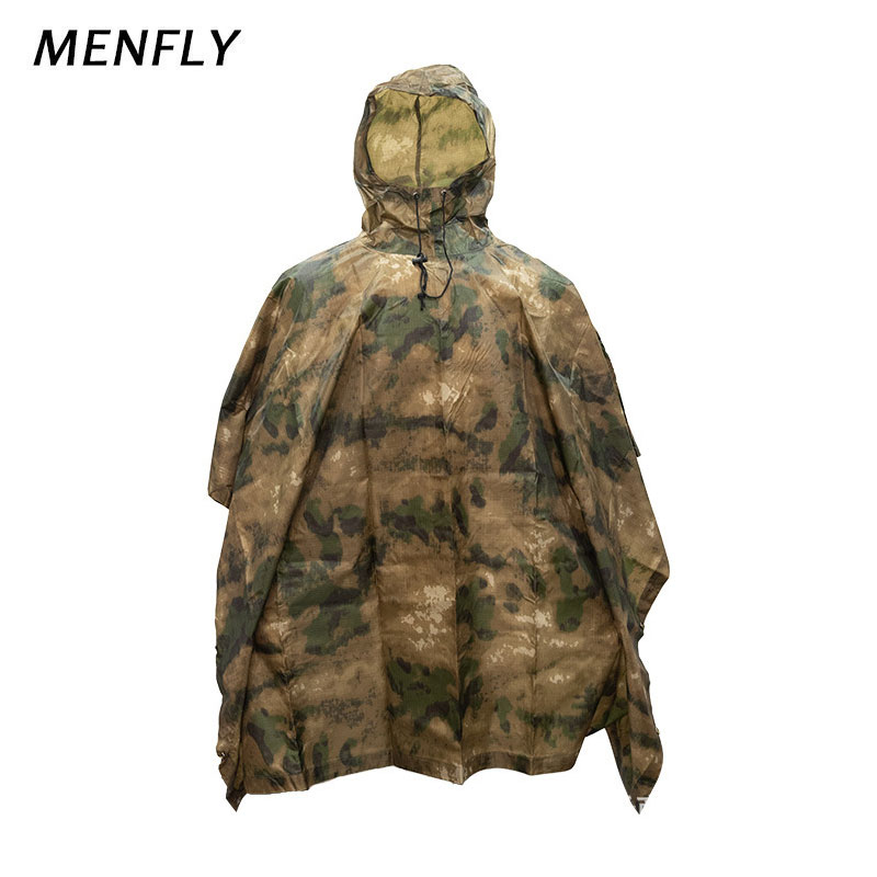 MENFLY ATFG Moss Camouflage Ta - Emergency Poncho Rain review and price