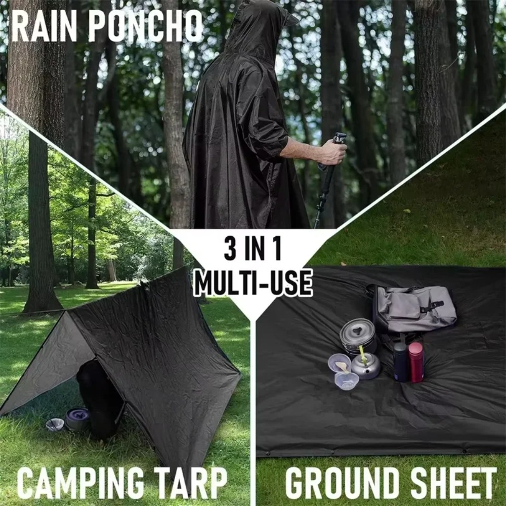 Outdoor Multifunctional 3 In 1 - Emergency Poncho Rain review and price