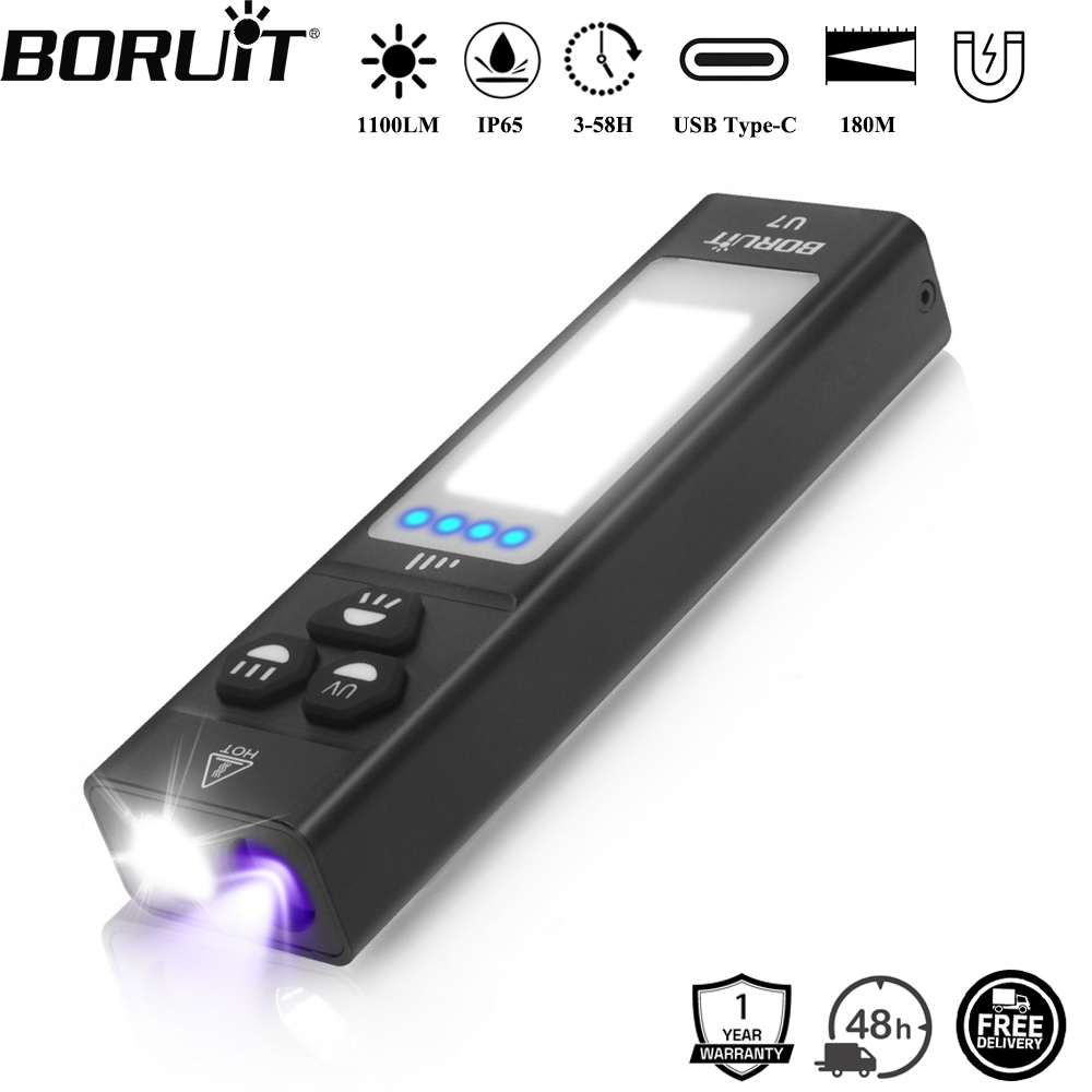 BORUiT U7 UV LED EDC Flashligh - Fishing Kit Compact review and price