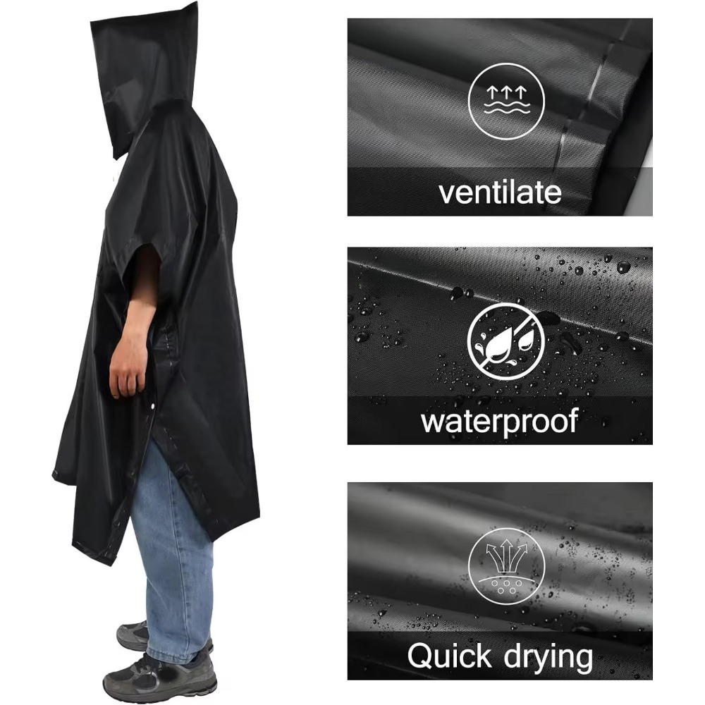 3 in 1 Waterproof Rain Poncho  - Emergency Poncho Rain review and price