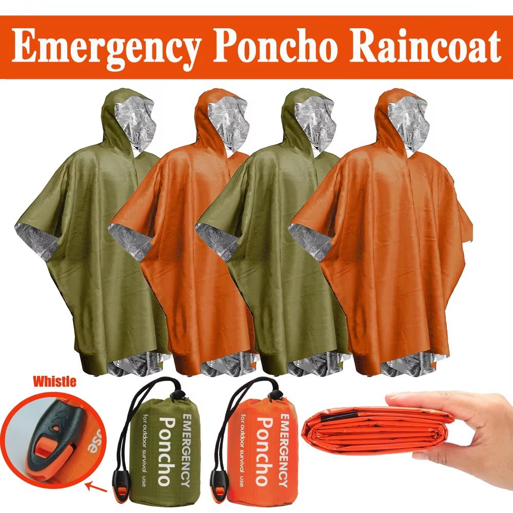 Emergency Rain Poncho Thermal  - Emergency Poncho Rain review and price